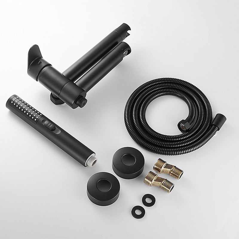 Modern Tub Spout Trim One Handle Wall Mount Tub Faucet with Handshower