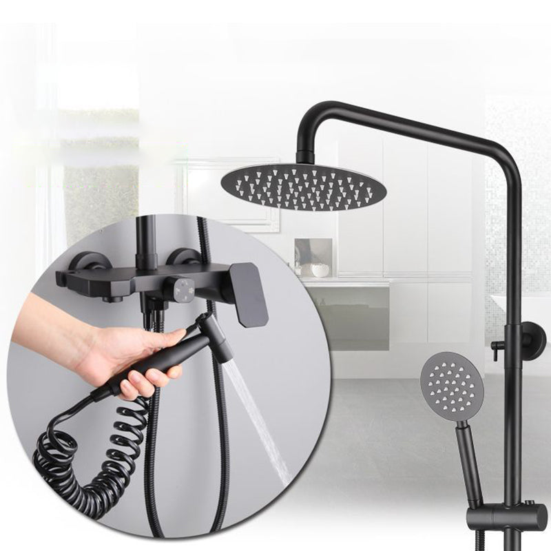 Modern Oval Swivel Shower Stainless Steel Shower Head Shower Faucet on Wall