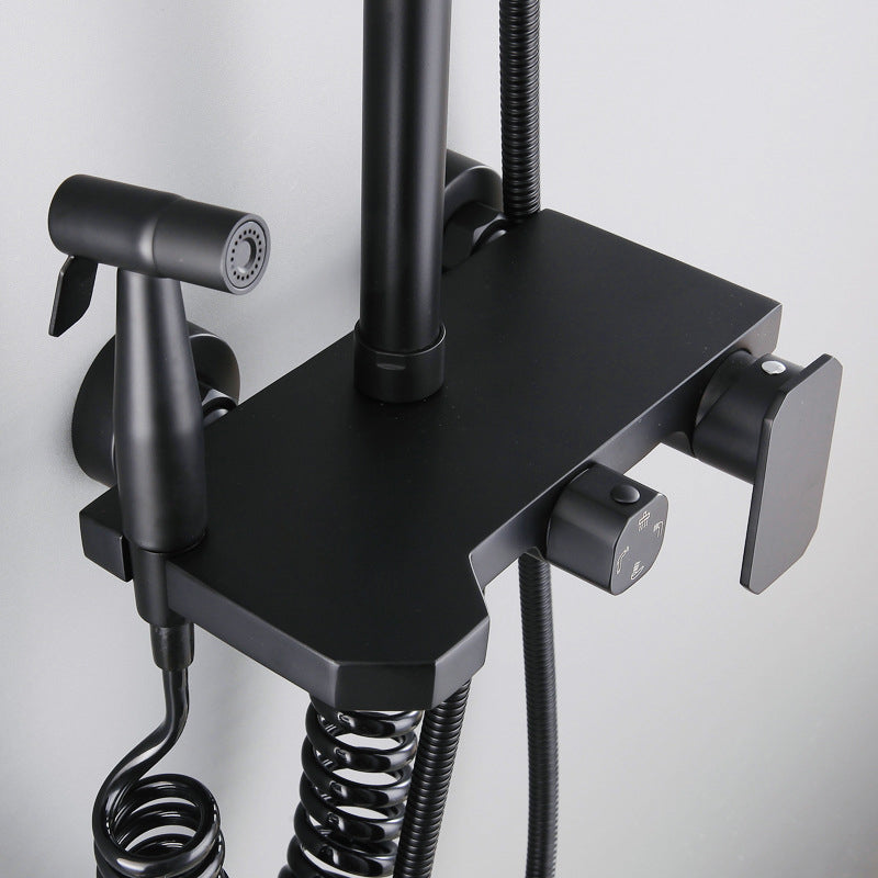 Modern Oval Swivel Shower Stainless Steel Shower Head Shower Faucet on Wall