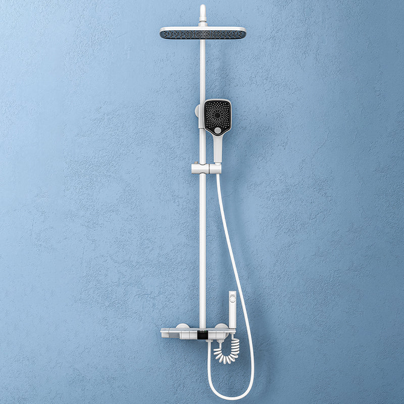 Modern Brass Shower System Wall Mounted Shower Set with Handheld Shower Head