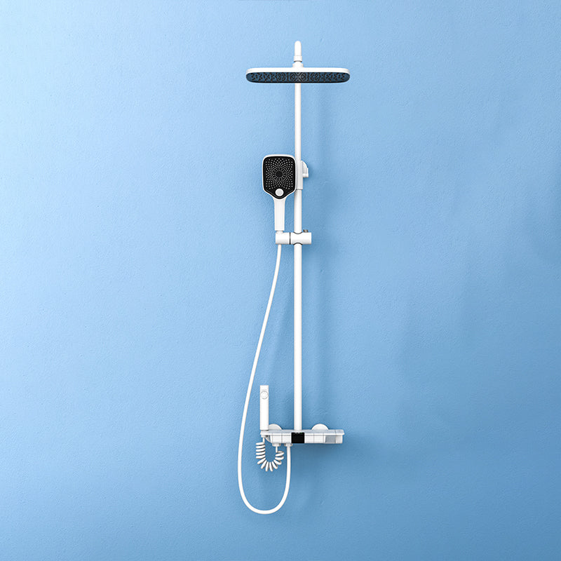 Modern Brass Shower System Wall Mounted Shower Set with Handheld Shower Head