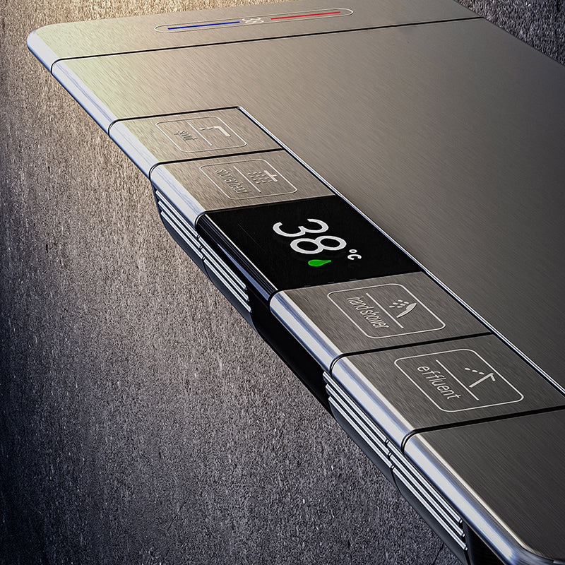 Modern Brass Shower System Wall Mounted Shower Set with Handheld Shower Head