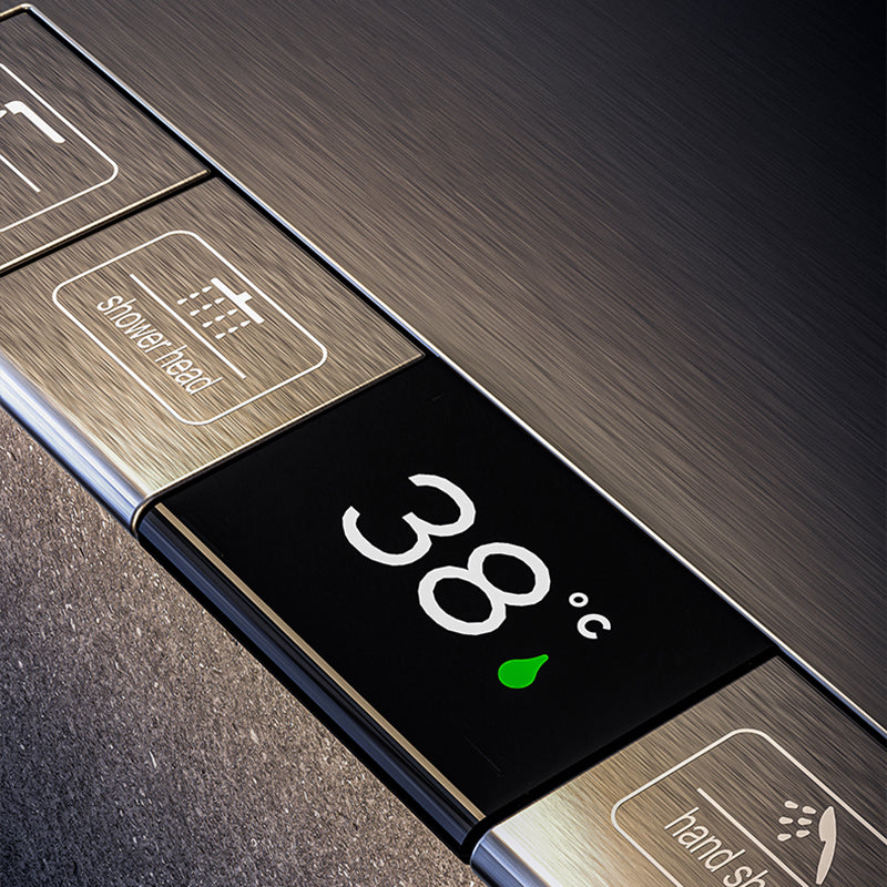 Modern Brass Shower System Wall Mounted Shower Set with Handheld Shower Head