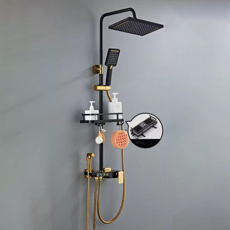 Contemporary Shower System Wall Mounted Shower System with Hand Shower