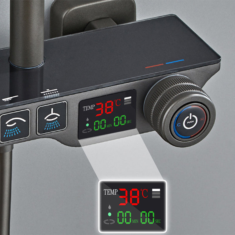 Contemporary Shower System Wall Mounted Shower System with Hand Shower