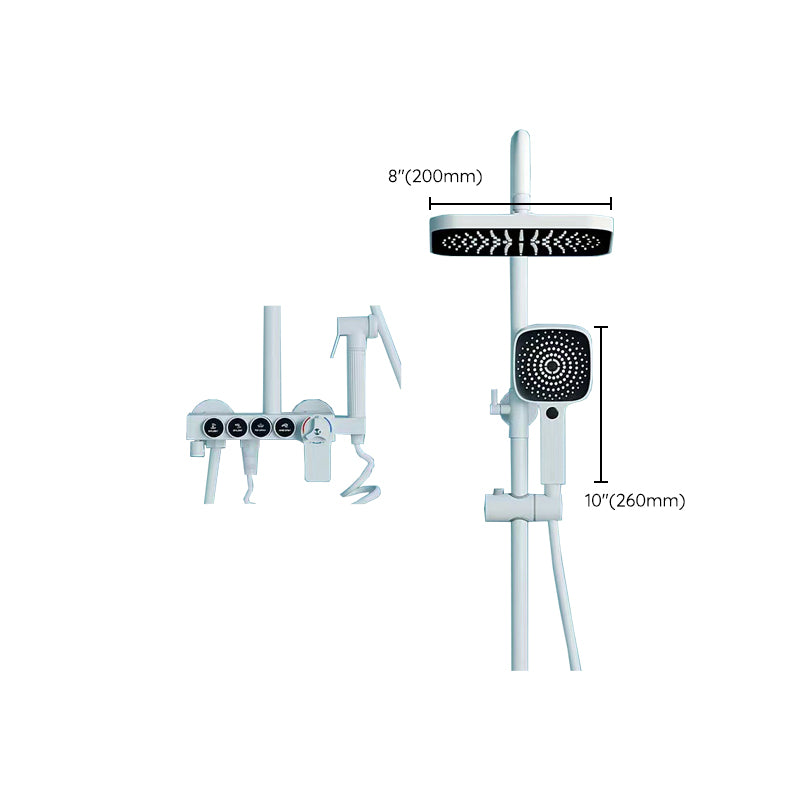 Contemporary Shower System Wall Mounted Shower System with Hand Shower