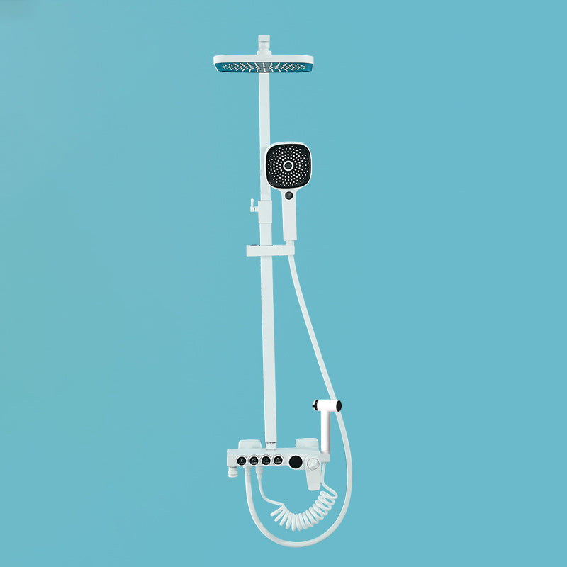 Modern Shower System Wall Mounted Rectangle Shower System with Hand Shower