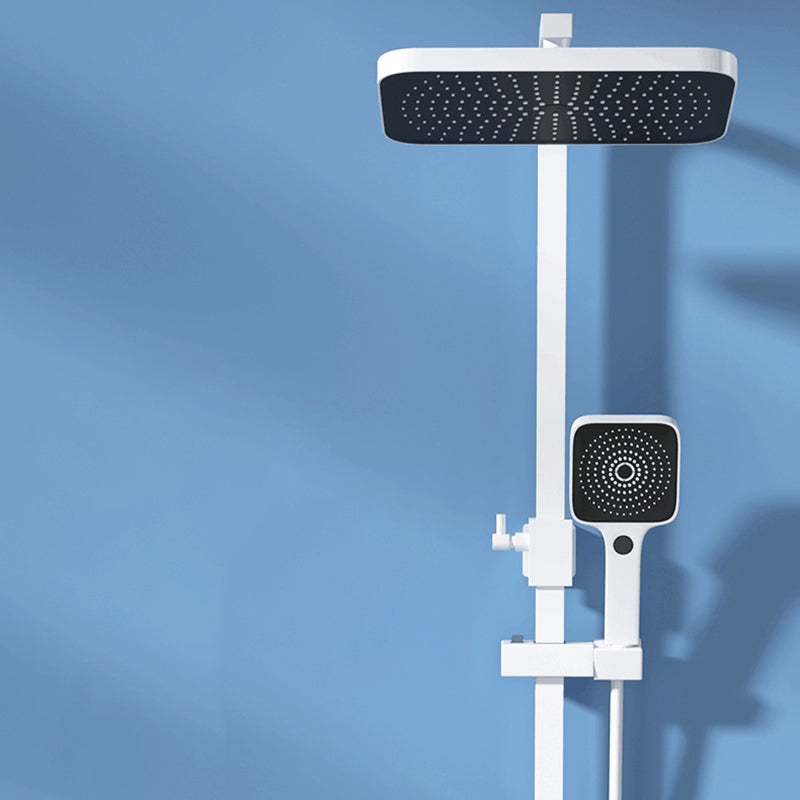 Modern Shower System Wall Mounted Rectangle Shower System with Hand Shower