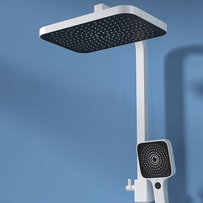 Modern Shower System Wall Mounted Rectangle Shower System with Hand Shower