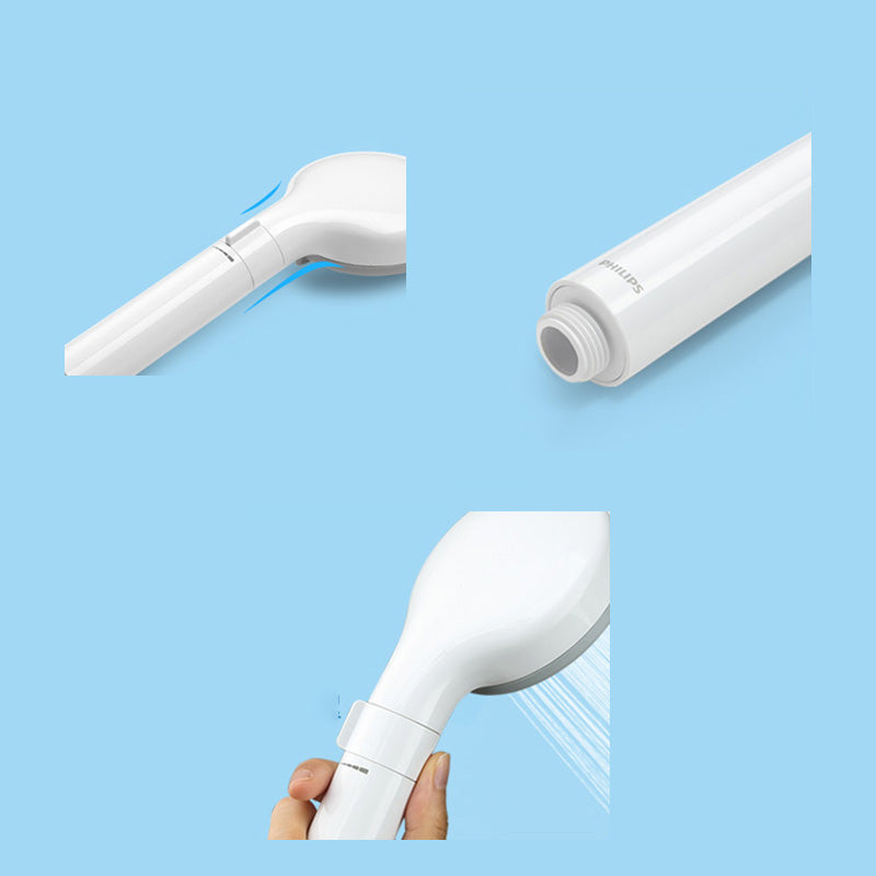 Contemporary Shower Head Solid Color Round Plastic Handheld Shower Head