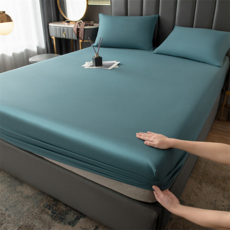 Solid Color Bed Sheet 1 and 3 Piece Plain Weave Fitted Sheet