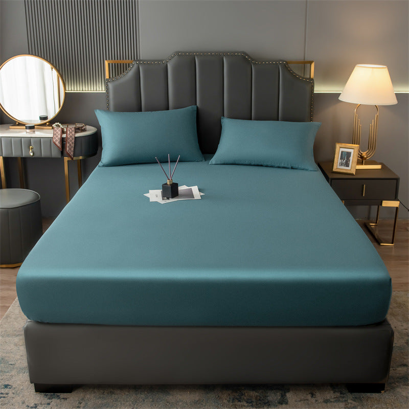 Solid Color Bed Sheet 1 and 3 Piece Plain Weave Fitted Sheet