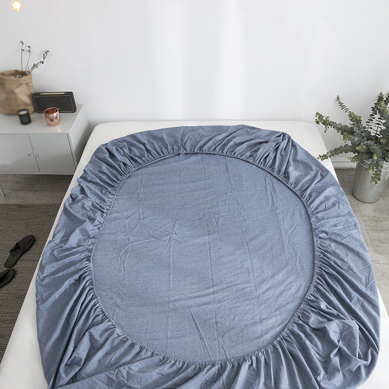 Cotton Sheet Standard Deep Pocket Bed Sheet Plain Weave Fitted Sheet