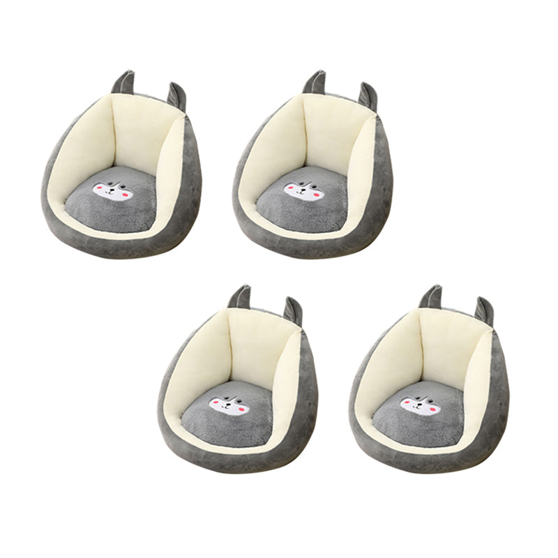 Contemporary Pouf Ottoman Velvet Upholstered Tear Resistant Animal Shape Ottoman