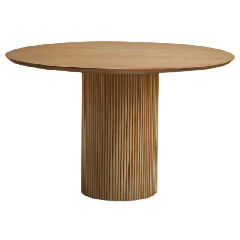 Contemporary Solid Wood Dining Table Round Dining Table for Dining Room