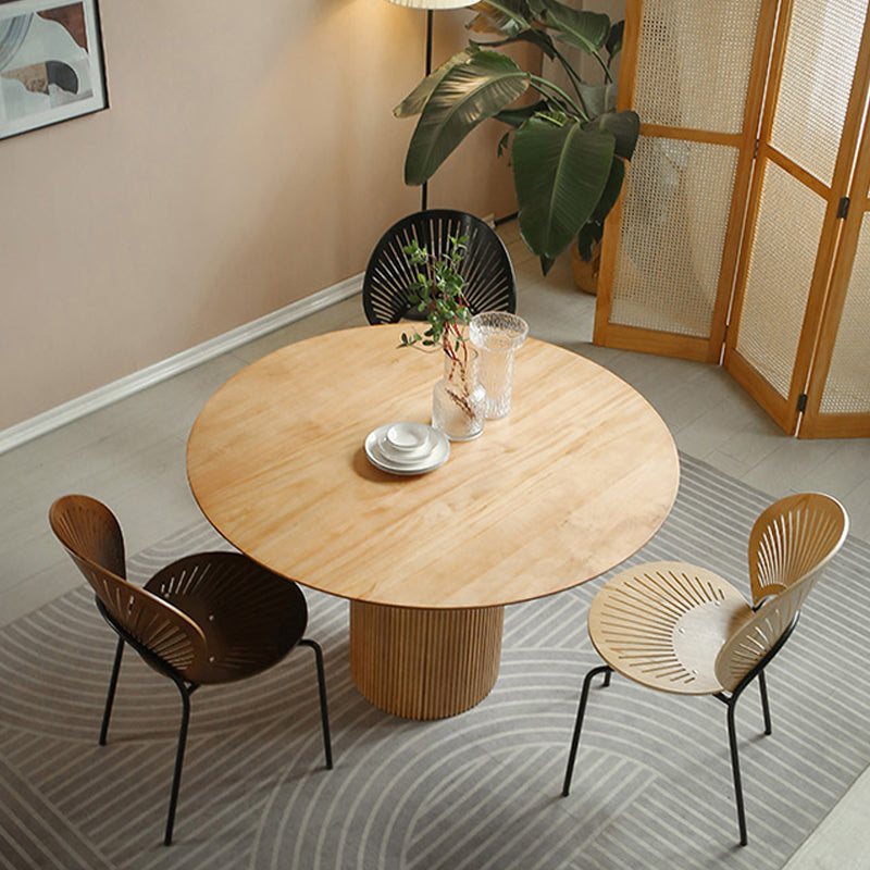 Contemporary Solid Wood Dining Table Round Dining Table for Dining Room