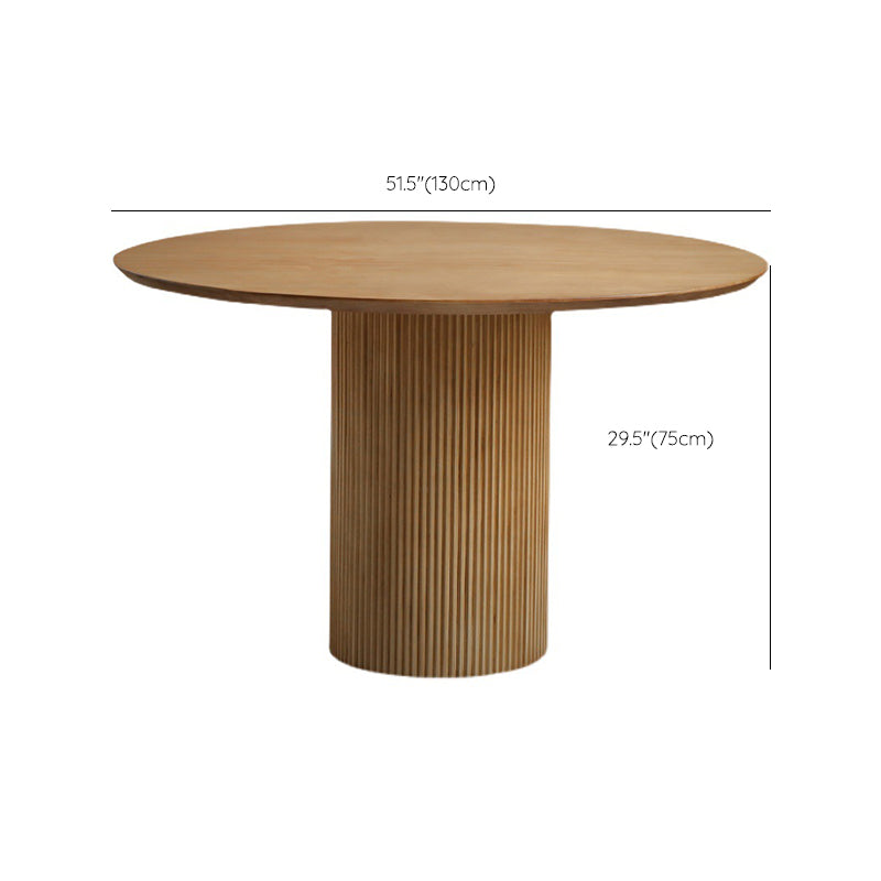 Contemporary Solid Wood Dining Table Round Dining Table for Dining Room