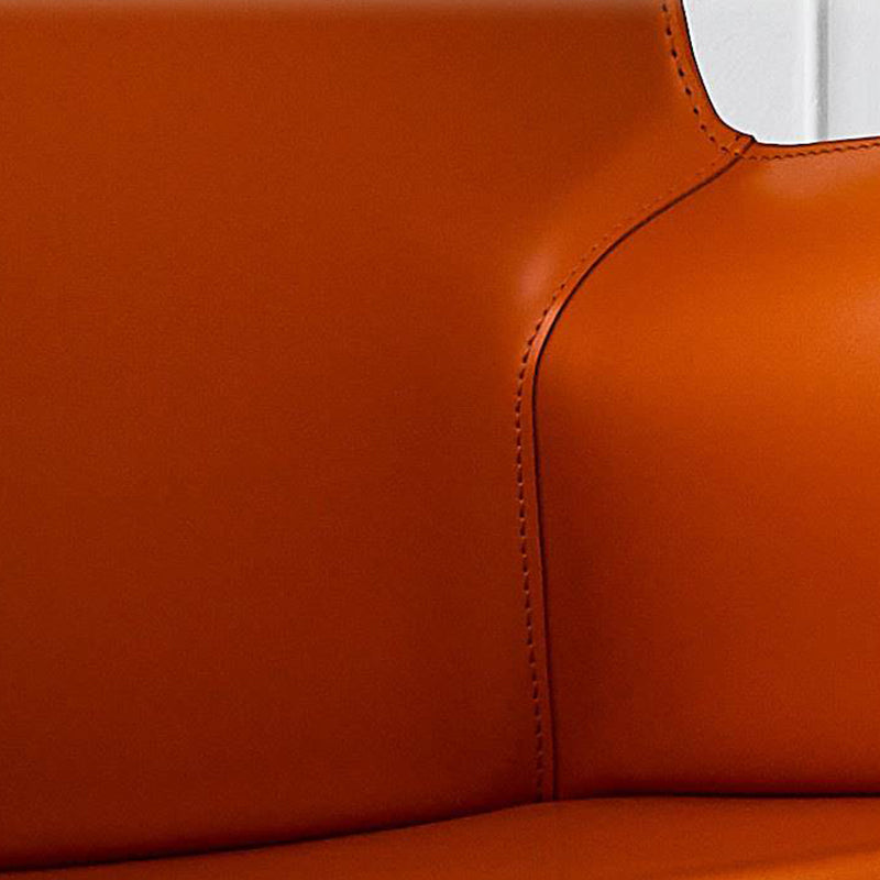 Modern Upholstered Dining Arm Chair Faux Leather Dining Chairs for Home