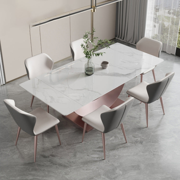 Faux Leather Kitchen Dining Chair Contemporary Wingback Side Chair