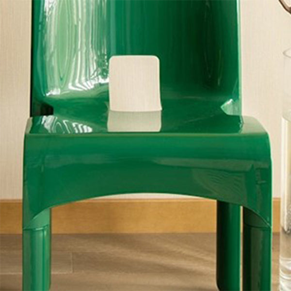 Plastic Open Back Dining Chair Stackable Side Chair for Dining Room