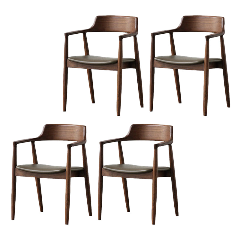 Traditional Kitchen Dining Chairs Solid Wood Arm Dining Chairs