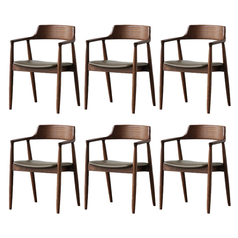 Traditional Kitchen Dining Chairs Solid Wood Arm Dining Chairs