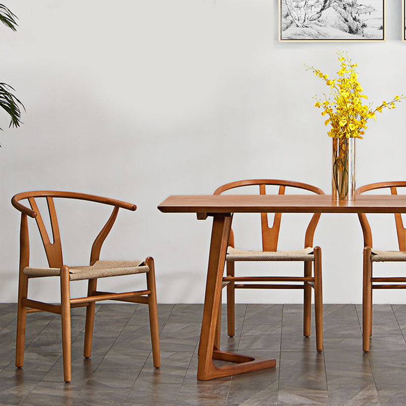 Traditional Kitchen Dining Chairs Solid Wood Arm Dining Chairs