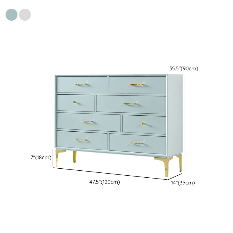 Glam Antique Finish Sideboard Engineered Wood Server with Drawers