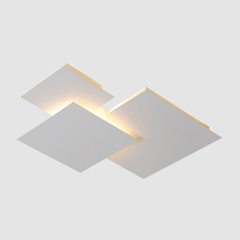 Geometric Acrylic LED Flush Mount Matte White Cluster Ceiling Flush Lighting