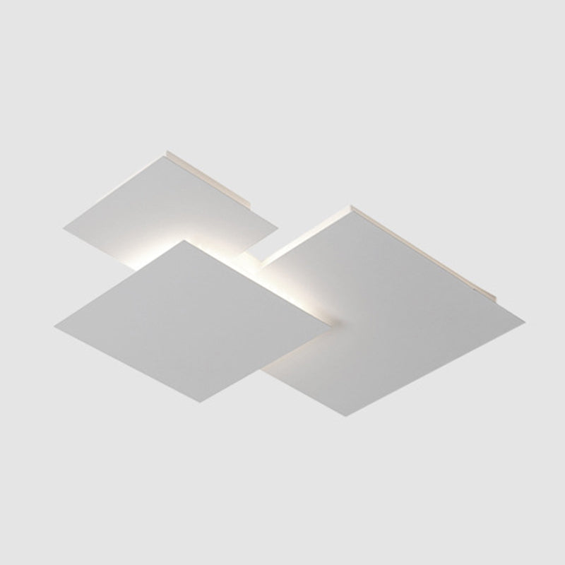 Geometric Acrylic LED Flush Mount Matte White Cluster Ceiling Flush Lighting