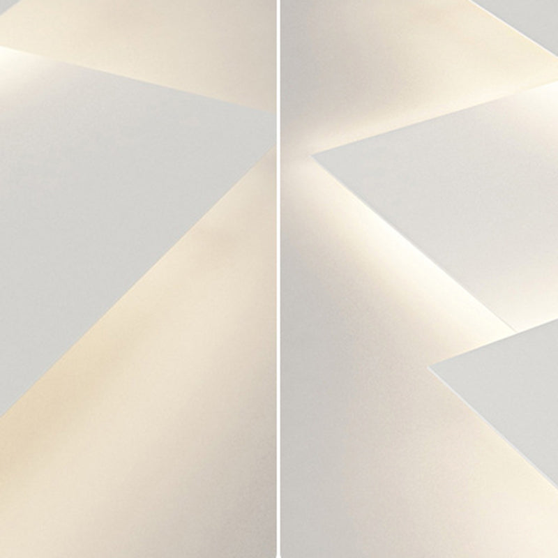 Geometric Acrylic LED Flush Mount Matte White Cluster Ceiling Flush Lighting