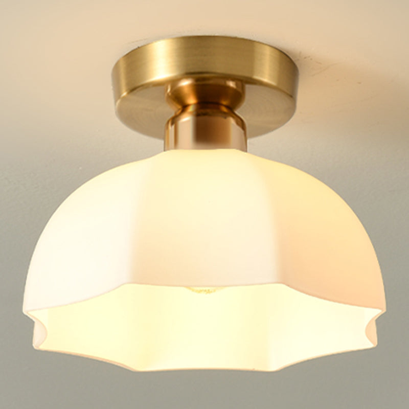 Contemporary Ceiling Lamp Ceramics 1 Light Flush Mount Light Fixture