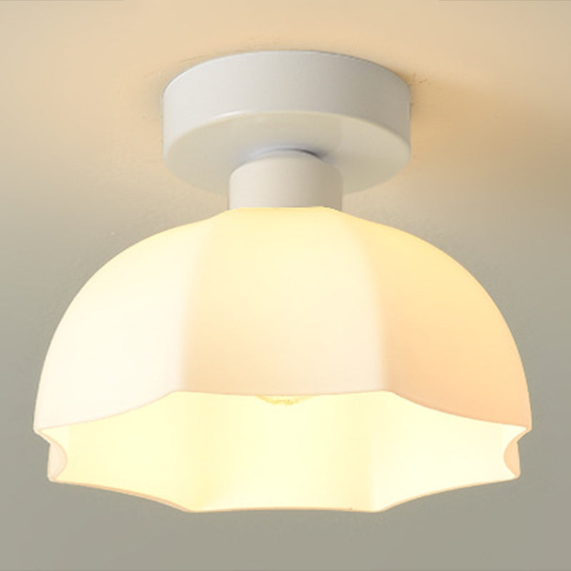 Contemporary Ceiling Lamp Ceramics 1 Light Flush Mount Light Fixture