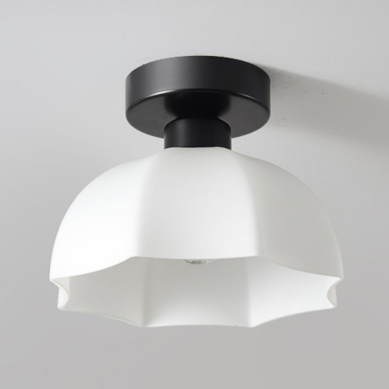 Contemporary Ceiling Lamp Ceramics 1 Light Flush Mount Light Fixture