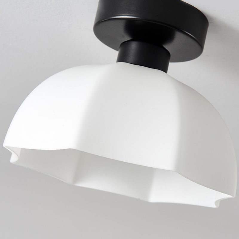 Contemporary Ceiling Lamp Ceramics 1 Light Flush Mount Light Fixture