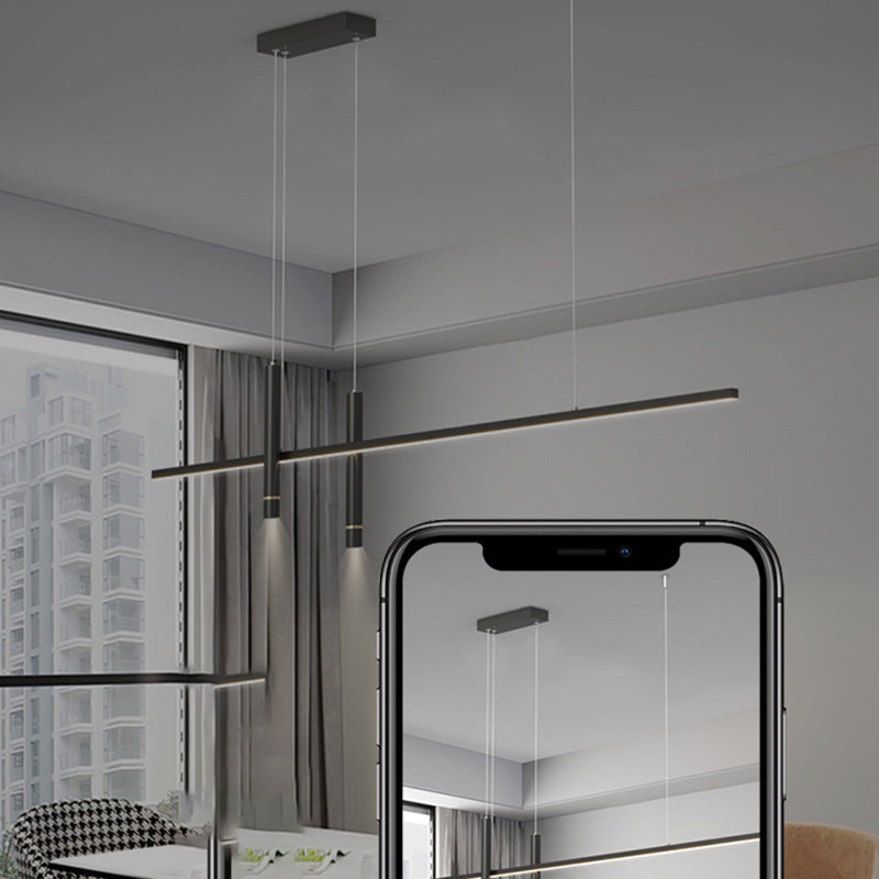 Linear Modern 3 - Light Kitchen Island Fixture Interior LED Ceiling Pendant Lighting