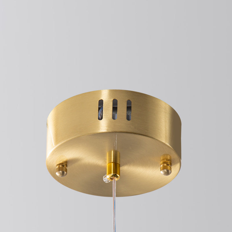 Modernism Single Black/Golden Kitchen Island Lighting LED Ceiling Light