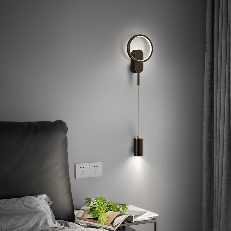 Metal Geometric Wall Sconce Lights Modern 2 Lights Wall Lighting Fixtures
