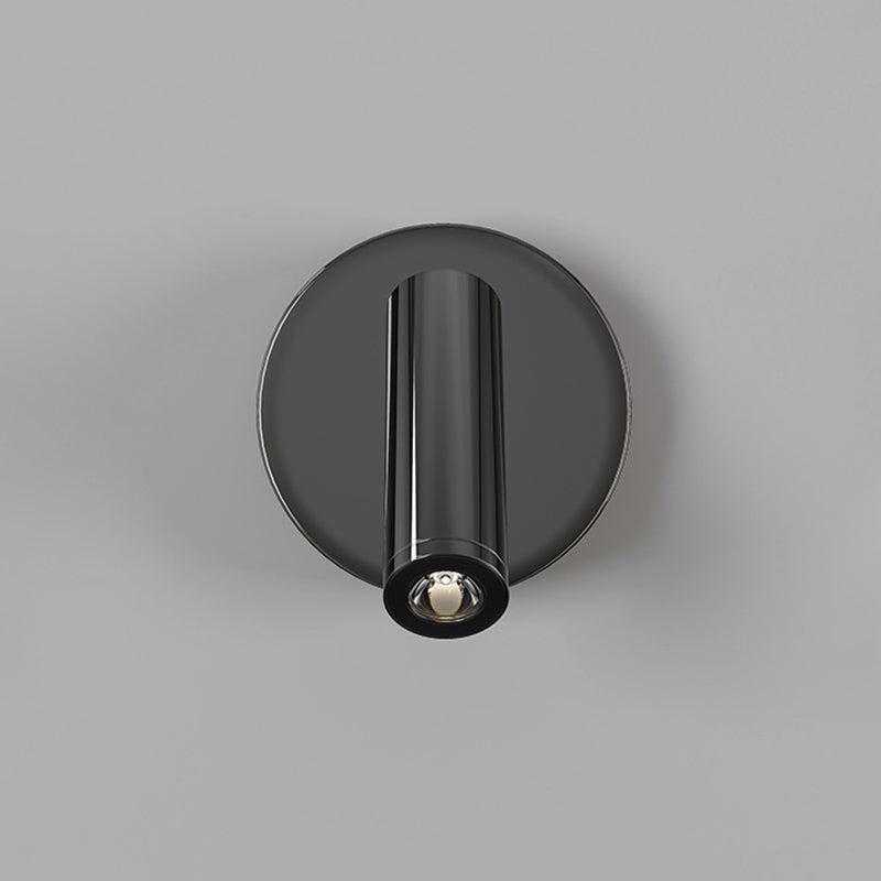 Cylinder Sconce Lights Simplicity Metal 2 Lights Wall Mounted Lights in Black
