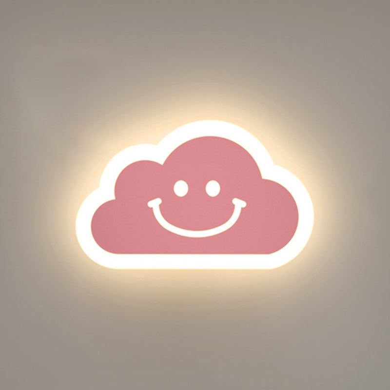 1 Light Regular Wall Lights Modern Metal Wall Lighting Fixtures for Children's Room