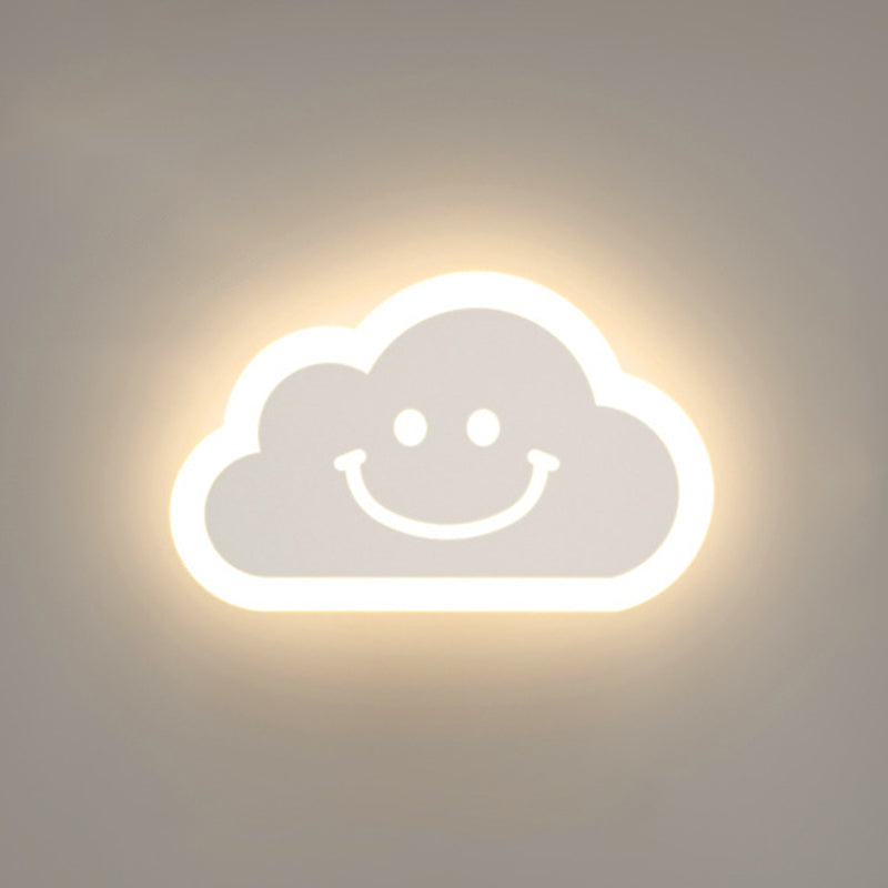 1 Light Regular Wall Lights Modern Metal Wall Lighting Fixtures for Children's Room