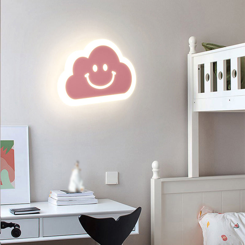 1 Light Regular Wall Lights Modern Metal Wall Lighting Fixtures for Children's Room