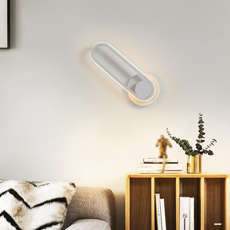 1 Light Geometric Wall Mount Light Fixture Modern Metal Wall Mounted Lights