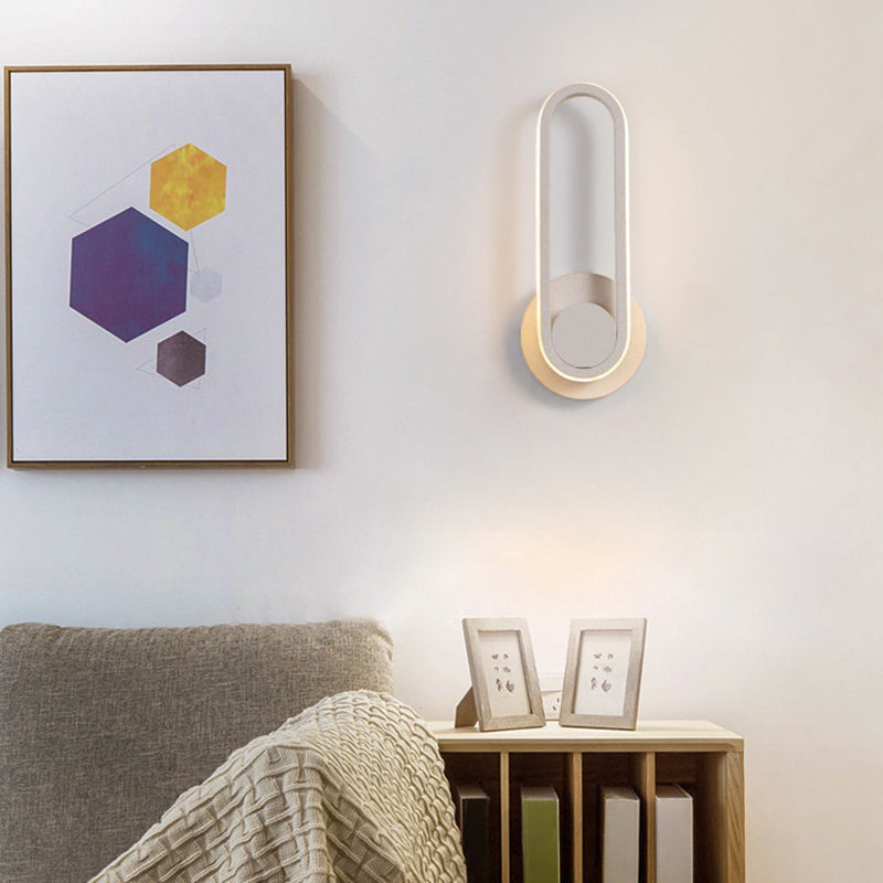 1 Light Geometric Wall Mount Light Fixture Modern Metal Wall Mounted Lights