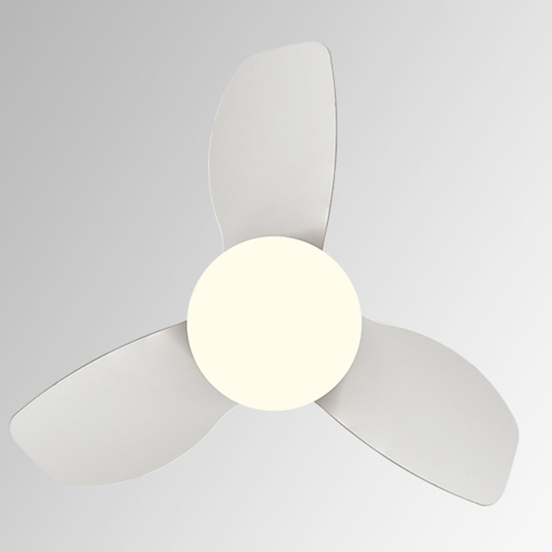 Nordic Style Ceiling Fan Lamp Cylinder Shape Ceiling Fan Light for Children's Room