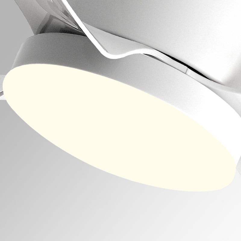 Nordic Style Ceiling Fan Lamp Cylinder Shape Ceiling Fan Light for Children's Room