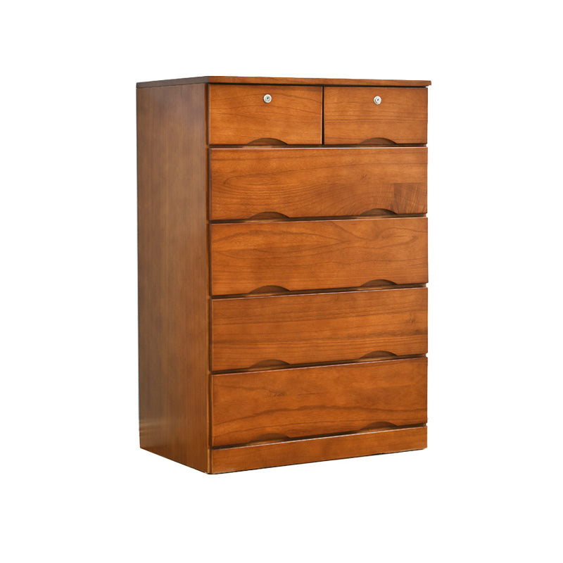 Traditional Solid Wood Storage Chest Soft-Close Drawers Bedroom Dresser