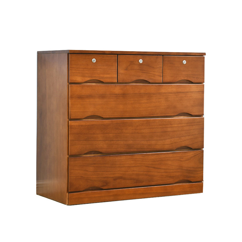 Traditional Solid Wood Storage Chest Soft-Close Drawers Bedroom Dresser