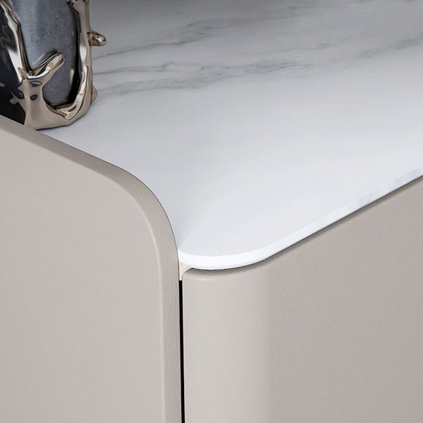 Glam Chest Bedroom Solid Wood Vertical Storage Chest with Drawers