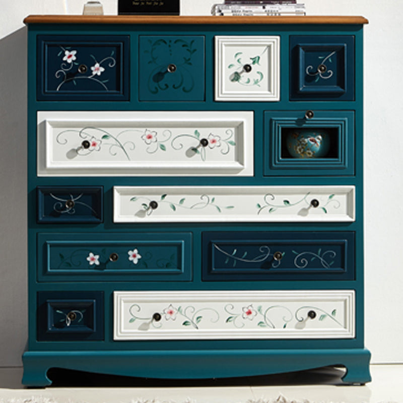 Nautical Storage Chest Dresser Solid Wood Storage Chest with 7/10/12 Drawers